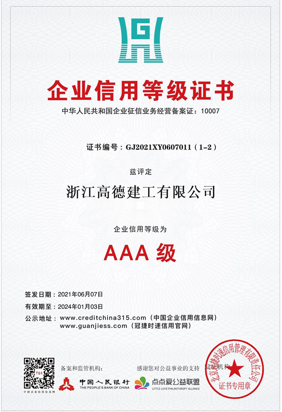 企業(yè)信用等級